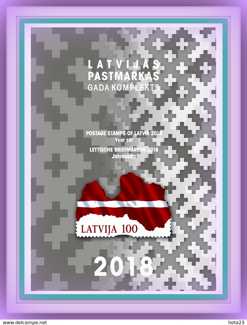 Latvia  , Lettland , Lettonia 2018  Full  Year STAMP Set  MNH - Latvia