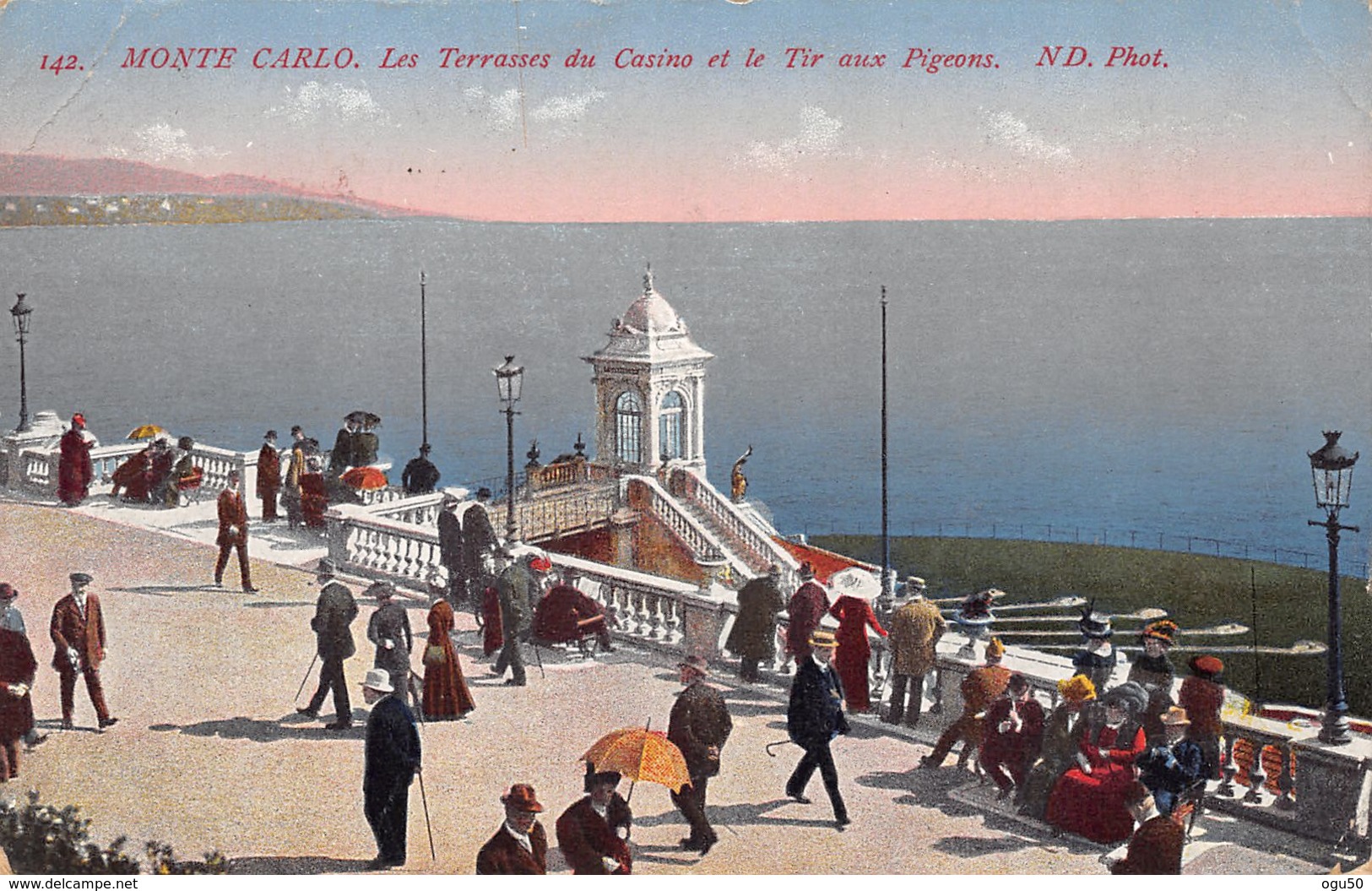 Monte Carlo (Monaco) - Les Terrasses Du Casino Et Le Tir Au Pigeons - Monte-Carlo