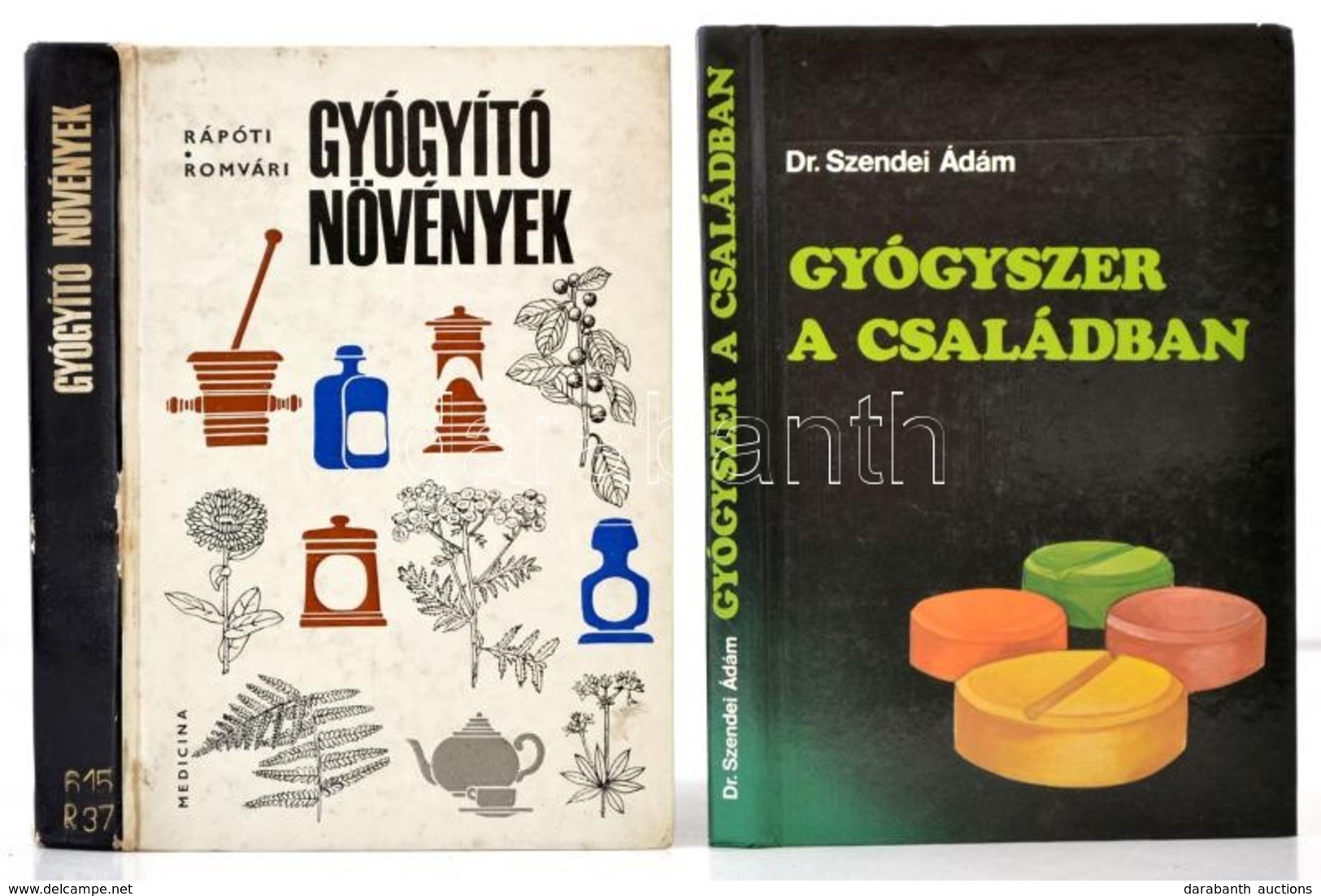 Rápóti - Romvári: Gyógyító Növények. Dr. Szendei Ádám: Gyógyszer A Családban. 2 Gyógyszerészettel Gyógynövényekkel Kapcs - Unclassified