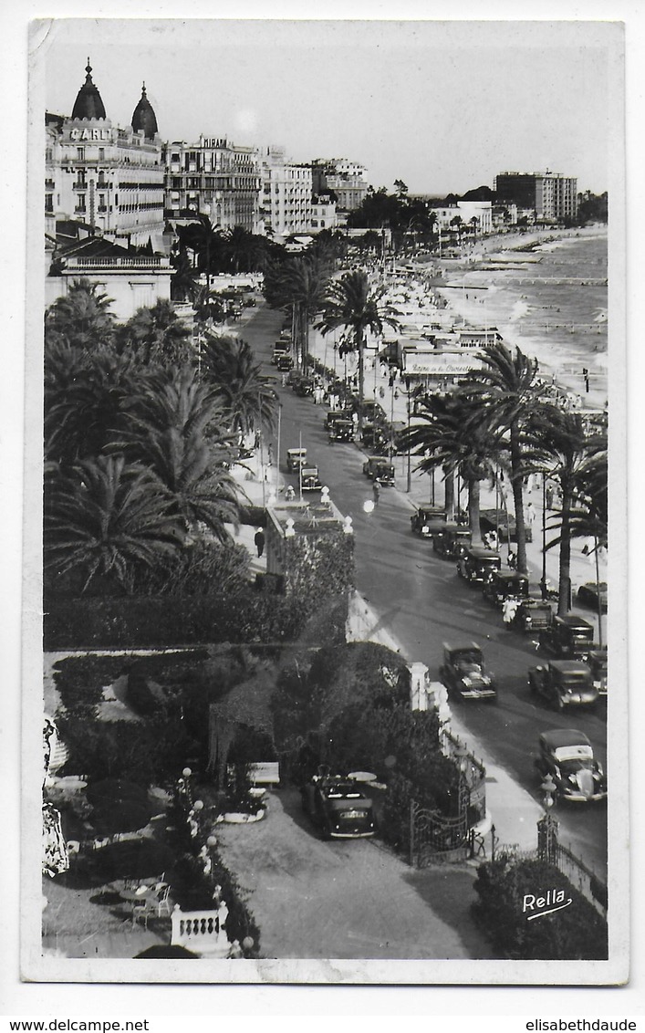 ARC DE TRIOMPHE - 1945 - YVERT N° 709 SEUL Sur CARTE De CANNES => ST ELOY LES MINES - 1944-45 Triumphbogen