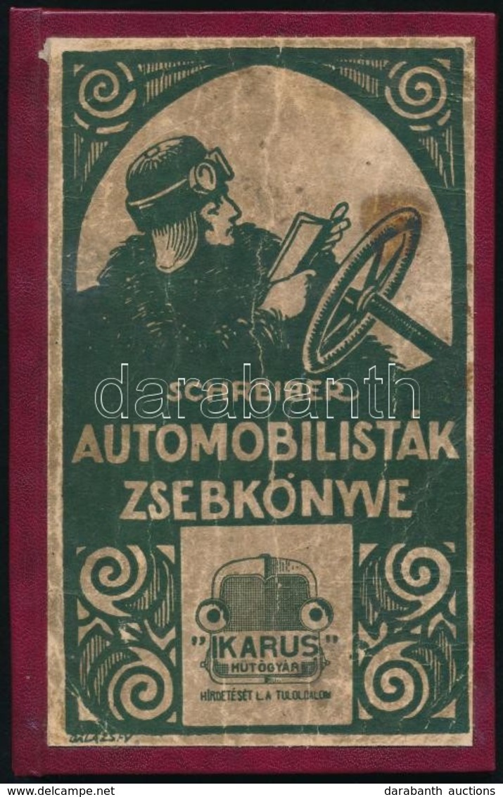 Schreiber: Automobilisták Zsebkönyve. 3. Kiadás.  160p. Sok Reklámmal. Modern, Műbőr Kötésben, Az Eredeti Címlap Felhasz - Ohne Zuordnung