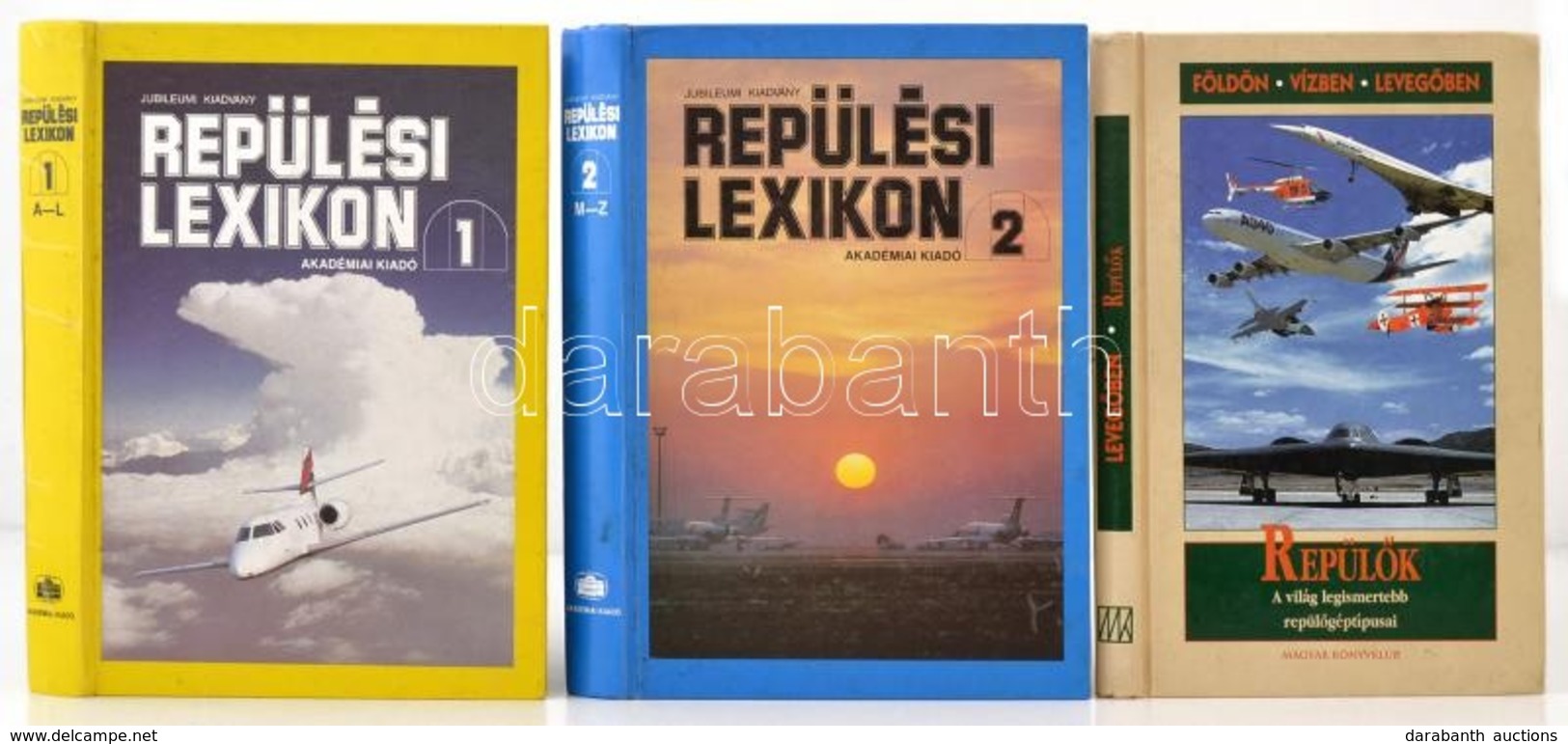 3 Db Repülős Könyv - Niccoli, Riccardo: Repülők. A Világ Legismertebb Repülőgéptípusai. Bp., 2001, Magyar Könyvklub. + S - Non Classés