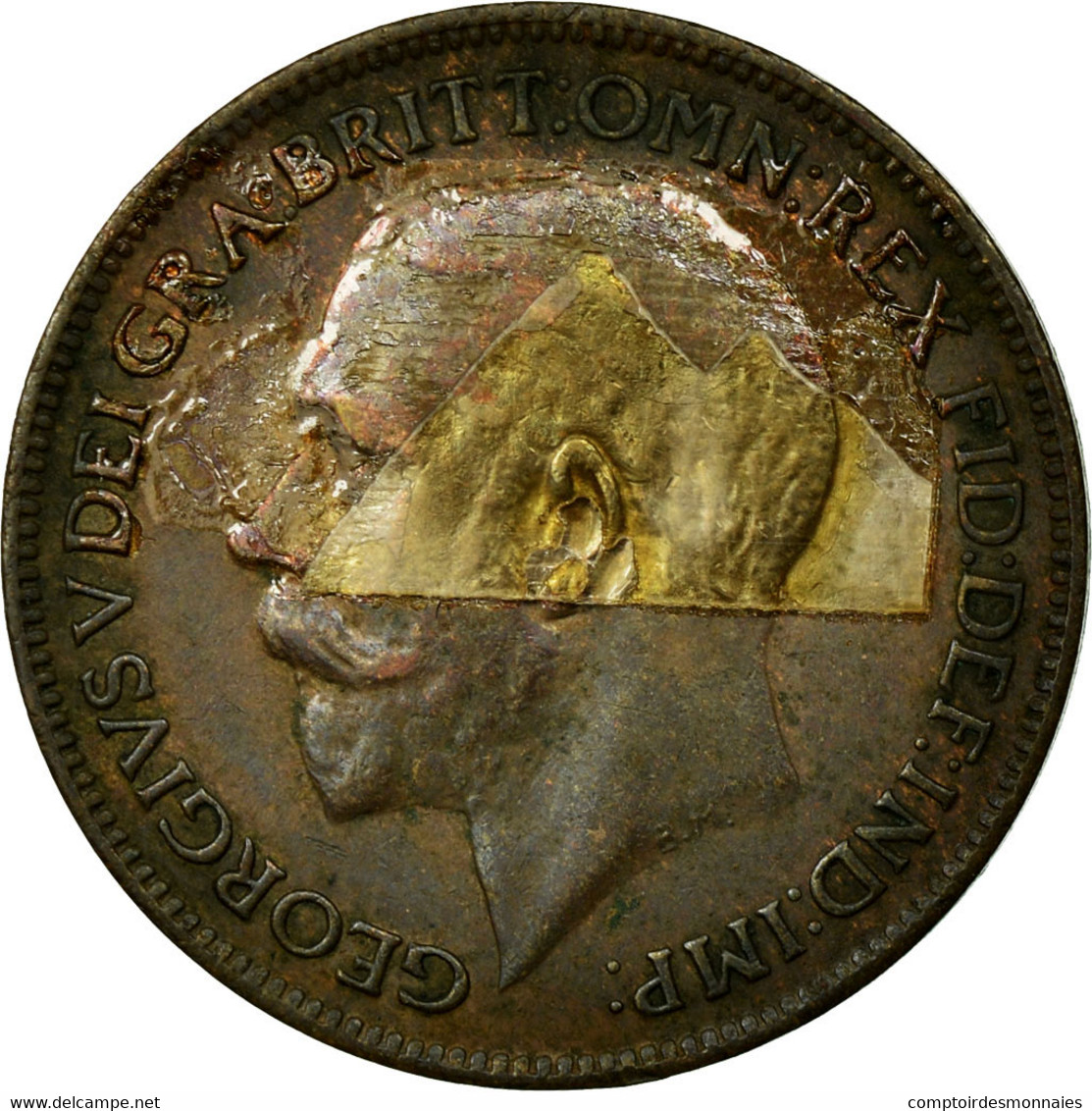 Monnaie, Grande-Bretagne, George V, Farthing, 1923, TB, Bronze, KM:808.2 - B. 1 Farthing