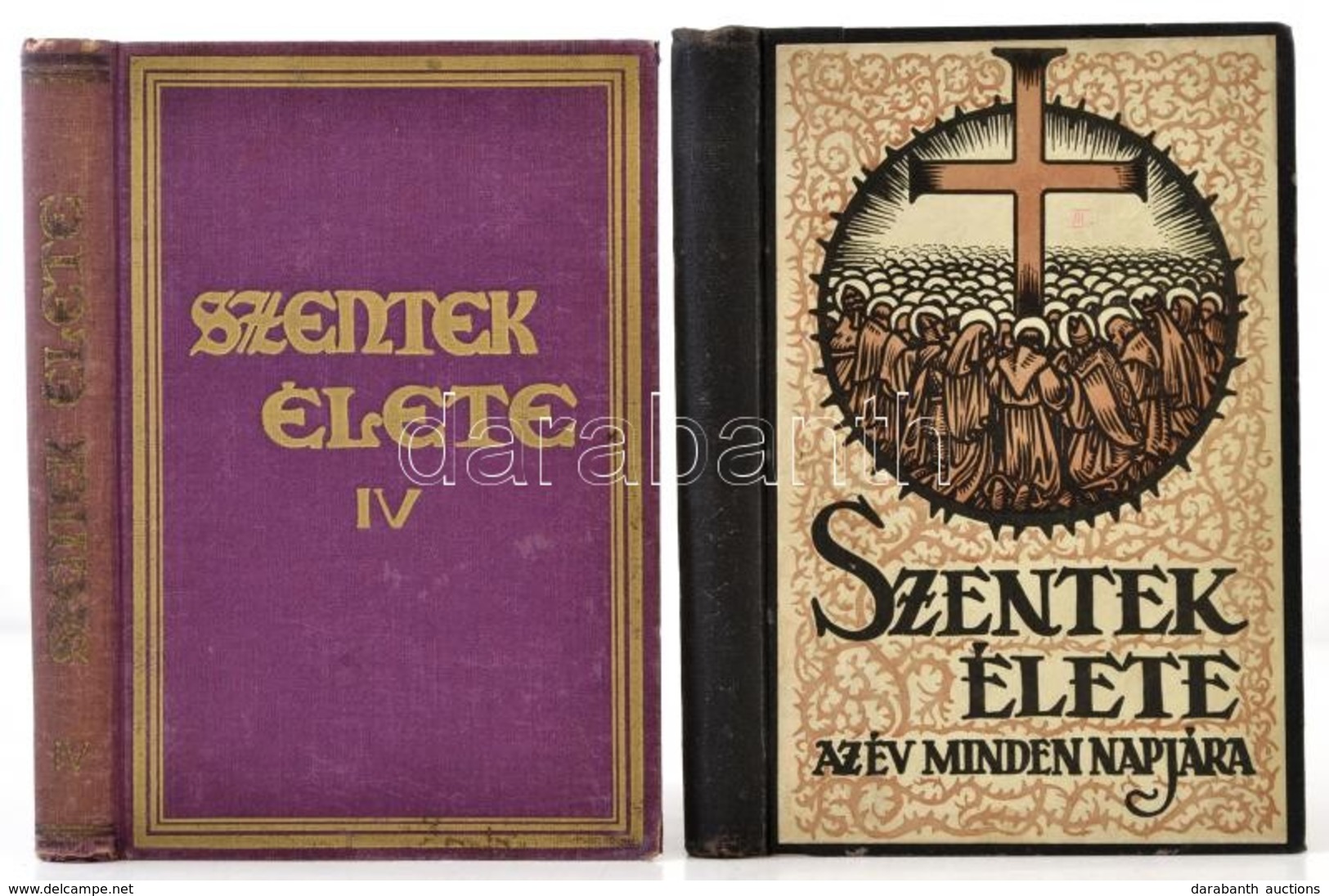 Schütz Antal: Szentek élete. 1-4. Köt. Bp., 1933, Szent István Társulat. Példányonként Változó Kötésben és állapotban. - Sin Clasificación