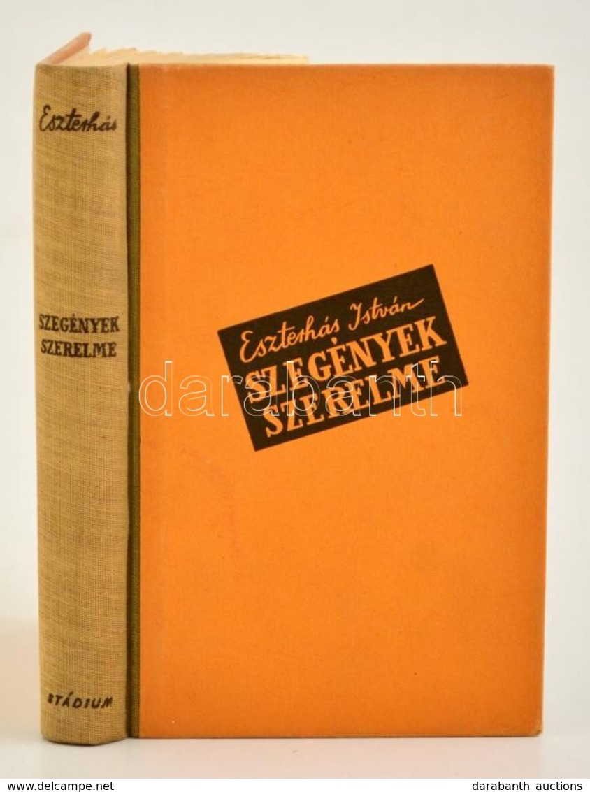 Eszterhás István: Szegények Szerelme. Az Eredeti Elülső Borítót Beragasztották. A Borító Szűr Szabó József (1902-1993) M - Ohne Zuordnung
