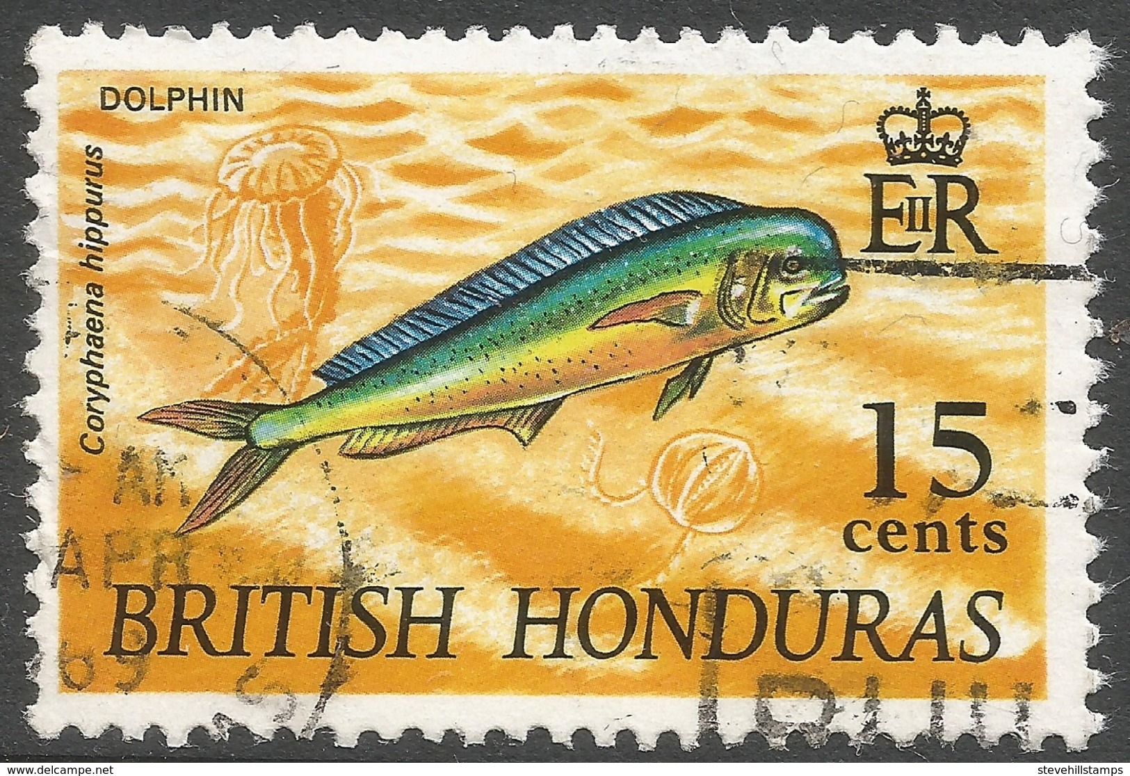 British Honduras. 1968 Wildlife. 15c Used SG 262 - British Honduras (...-1970)