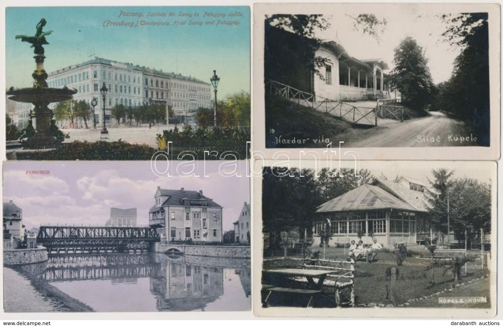 ** * 7 Db VEGYES Csehszlovák Városképes Lap / 7 Mixed  Town-view Postcards From Czechoslovakia - Non Classés