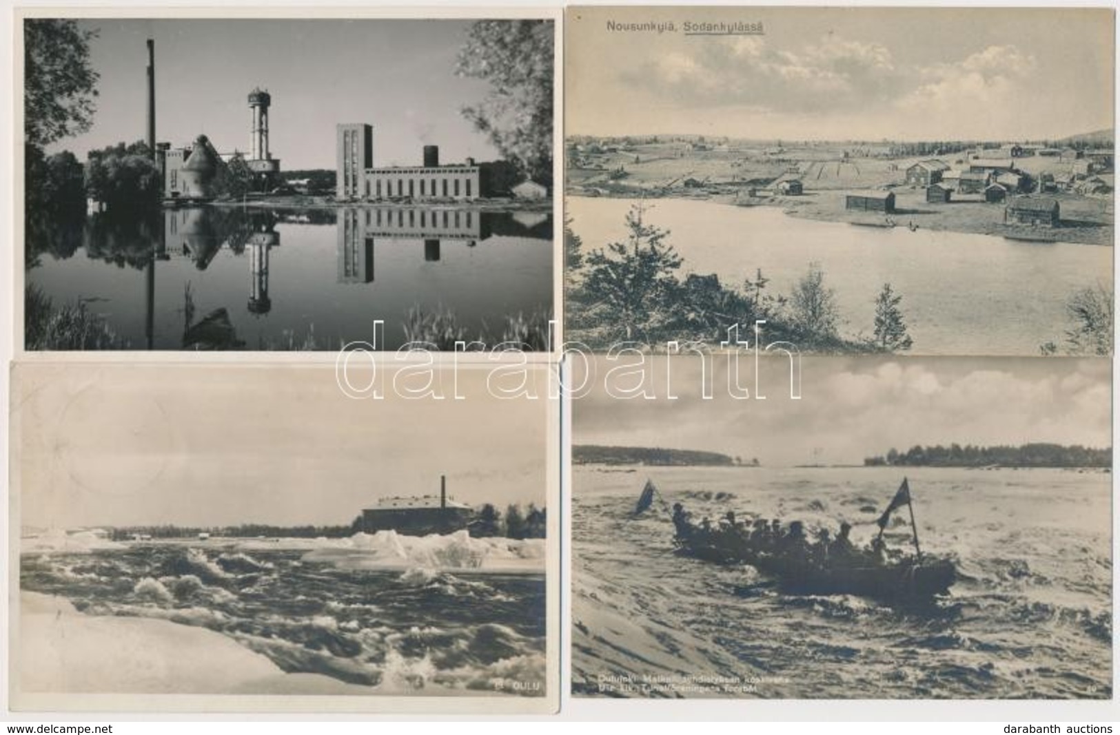 ** * 7 Db RÉGI Finn Városképes Lap / 7 Pre-1945 Town-view Postcards From Finland - Sin Clasificación