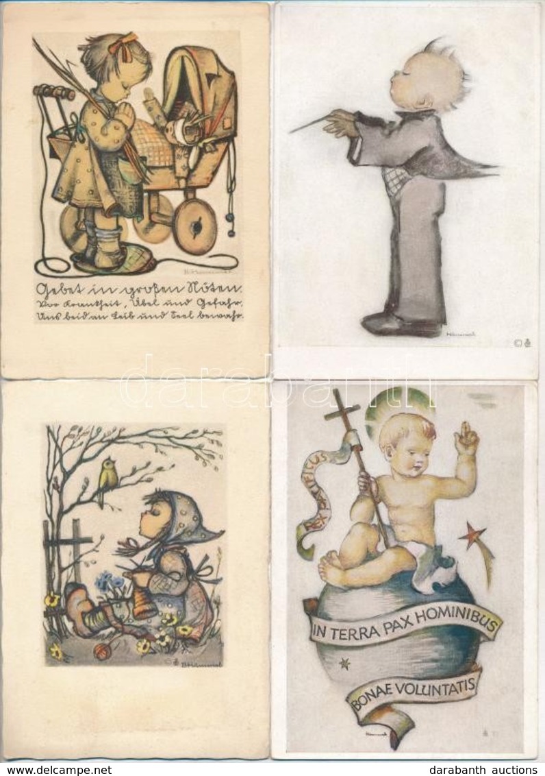 ** 30 Db RÉGI Hummel Művész Képeslap Gyerekekkel / 30 Pre-1945 Art Postcards With Children, Signed By Hummel - Unclassified