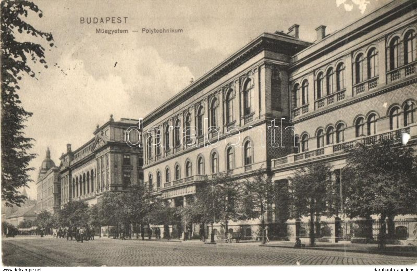 T4 Budapest VIII. Múzeum Körút, Műegyetem. D. T. C. L. 1907. (b) - Non Classés