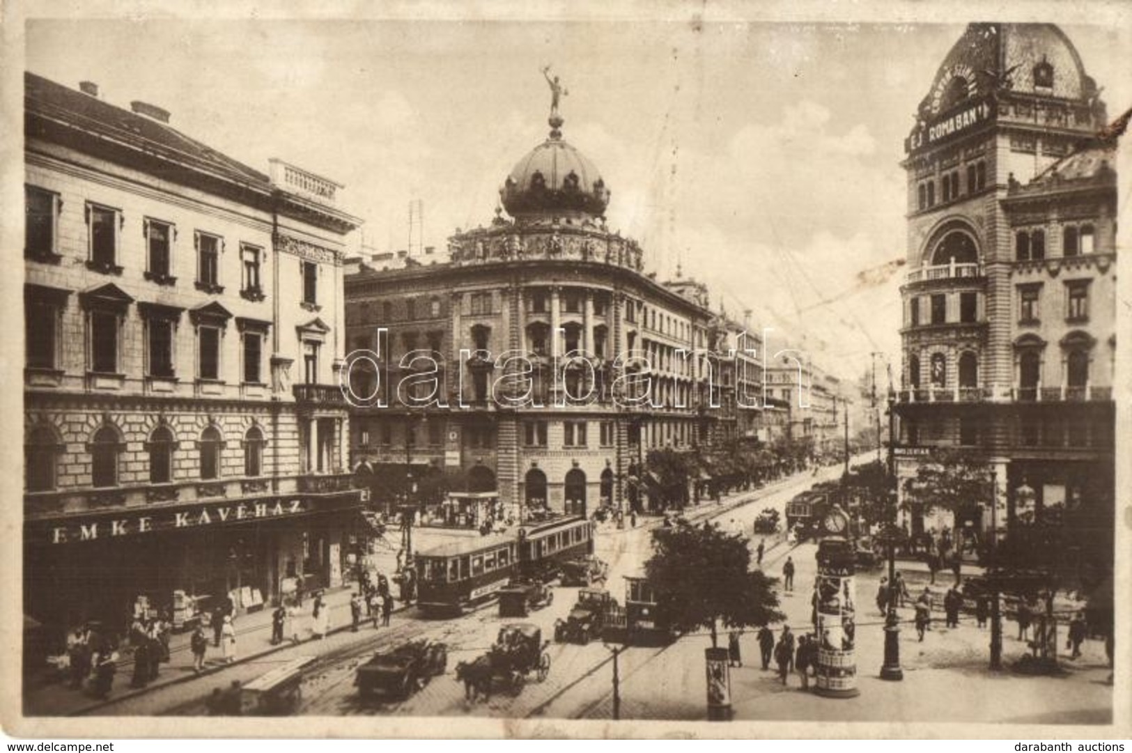 ** T2/T3 Budapest VIII. Rákóczi út (Blaha Lujza Tér), Emke Kávéház, Corvin Színház, Takarékpénztár, Gyógyszertár, Villam - Unclassified