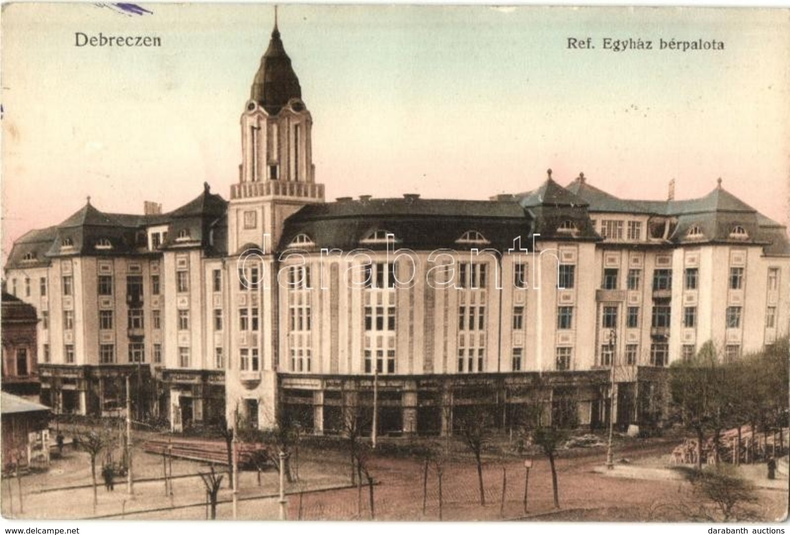 T2 1913 Debrecen, Református Egyház Bérpalota, Farakások építkezéshez - Unclassified