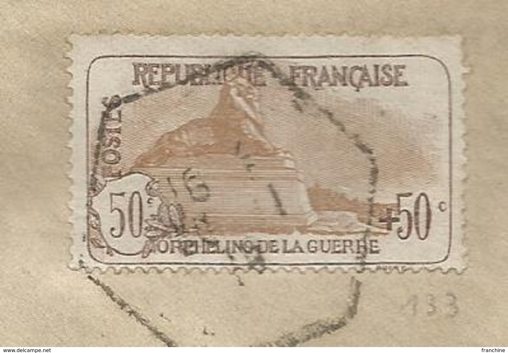1917 - N°153 Oblitéré (o) - Seul Sur Lettre RECOMMANDEE Vers PRAGUE - RRR - Lettres & Documents