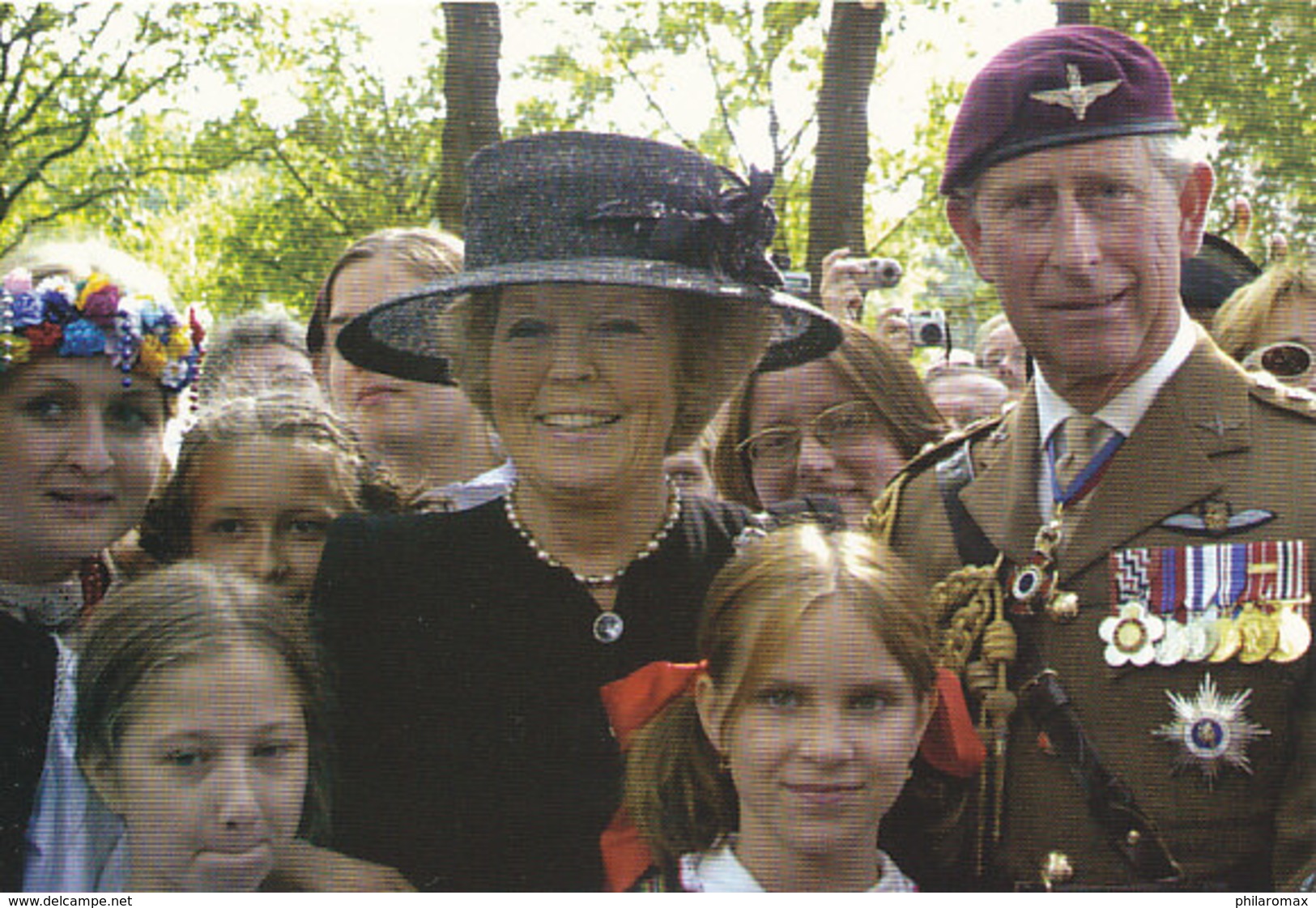 DP00608 - NETHERLANDS - DUTCH ROYALTY - QUEEN BEATRIX PRINCE CHARLES - CP ORIGINAL ROYAL PRESS 184 - Familles Royales