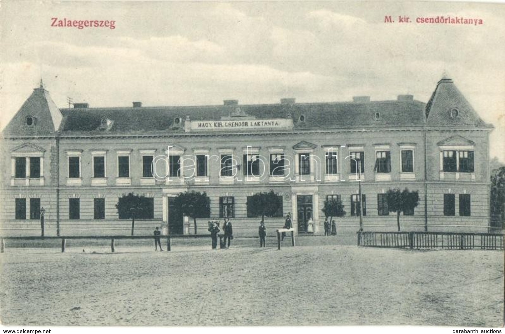 T2 1913 Zalaegerszeg, M. Kir. Csendőrlaktanya. Breisach Sámuel Kiadása - Unclassified