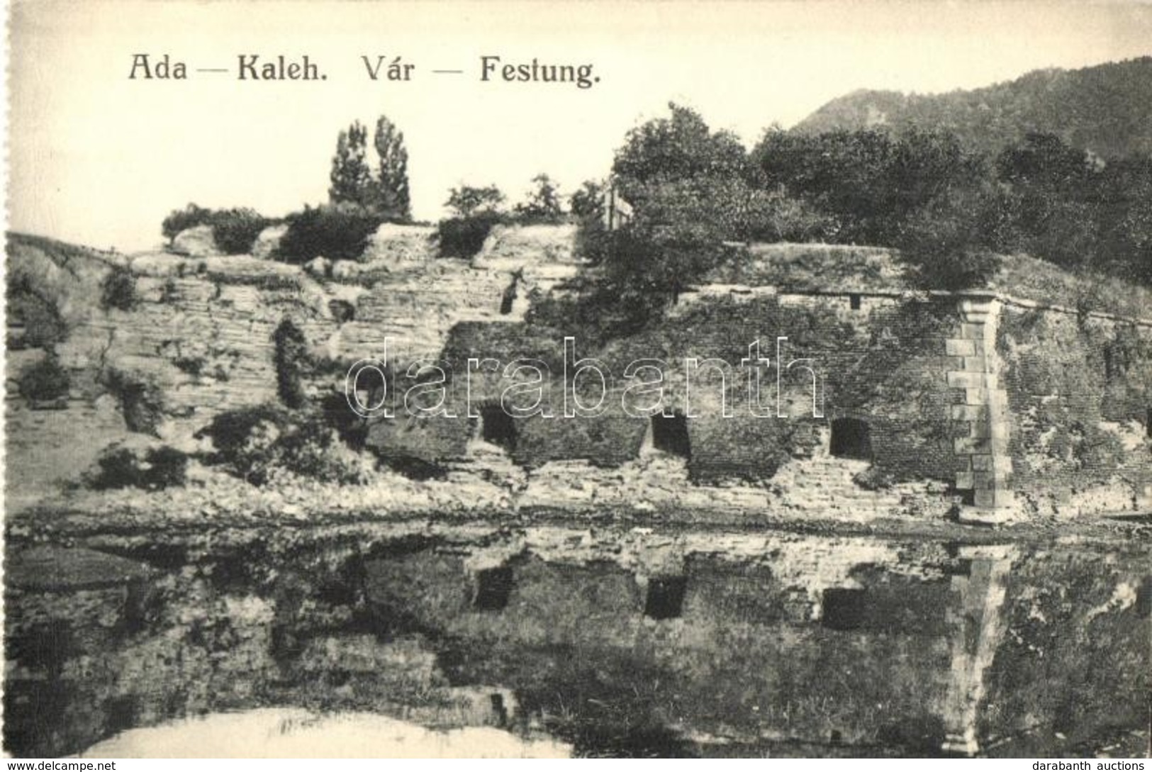 ** T1/T2 Ada Kaleh, Vár / Festung / Castle - Képeslapfüzetből / From Postcard Booklet - Sin Clasificación