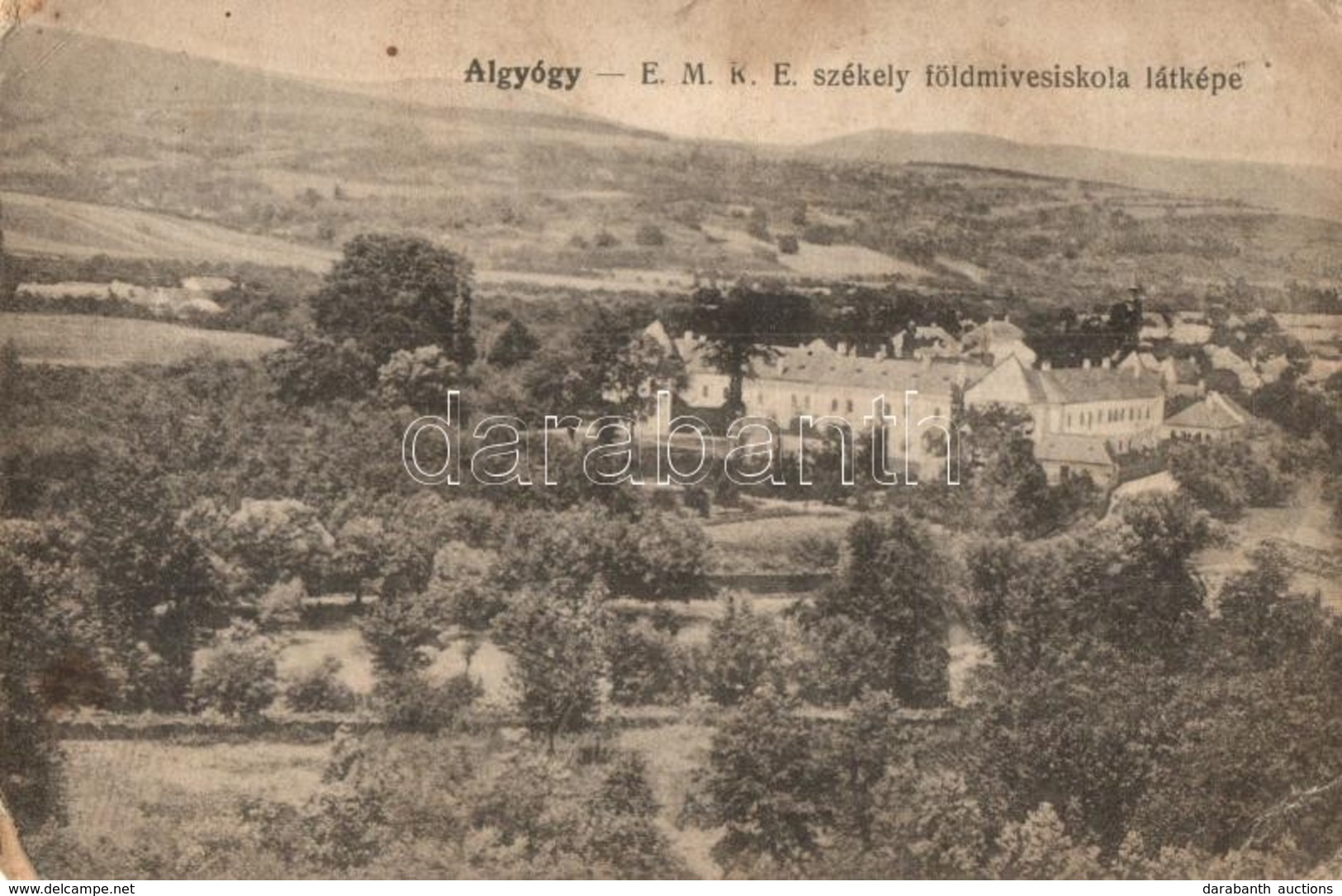 T2/T3 Algyógy, Geoagiu; EMKE Székely Földmívesiskola / Agricultural School (kopott Sarkak / Worn Corners) - Sin Clasificación