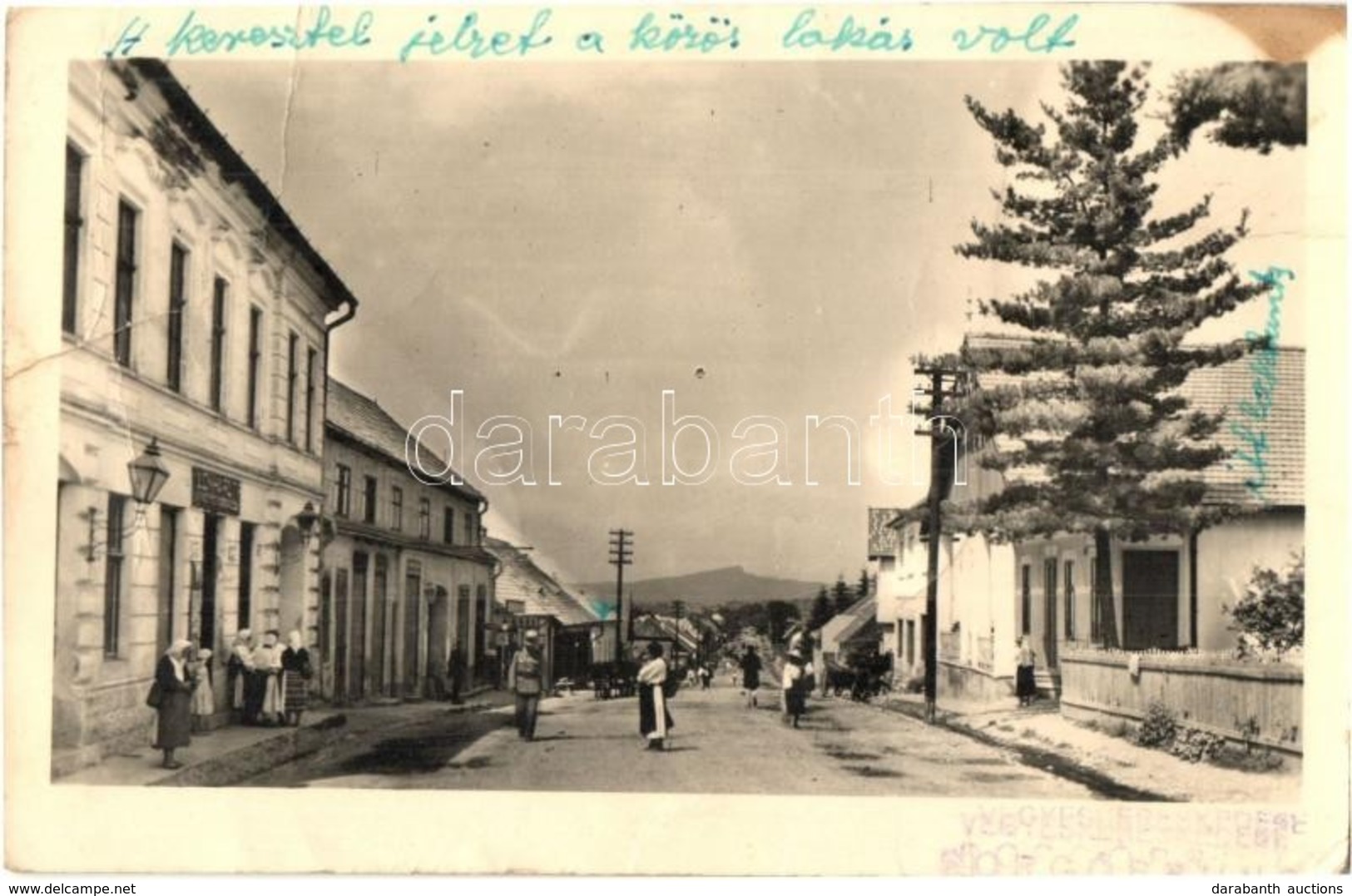 T3 1944 Borgóprund, Prundu Bargaului; Utcakép, üzletek / Street With Shops. Photo  (fa) - Non Classificati