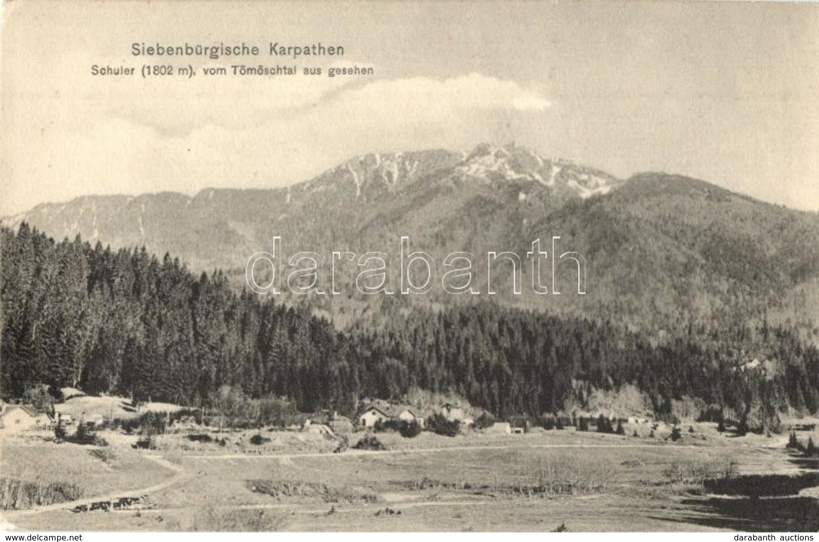 ** T2/T3 Brassó, Kronstadt, Brasov; Siebenbürgische Karpathen, Schuler (1802 M) Vom Tömöschtal Aus Gesehen. Verlag Karpa - Ohne Zuordnung