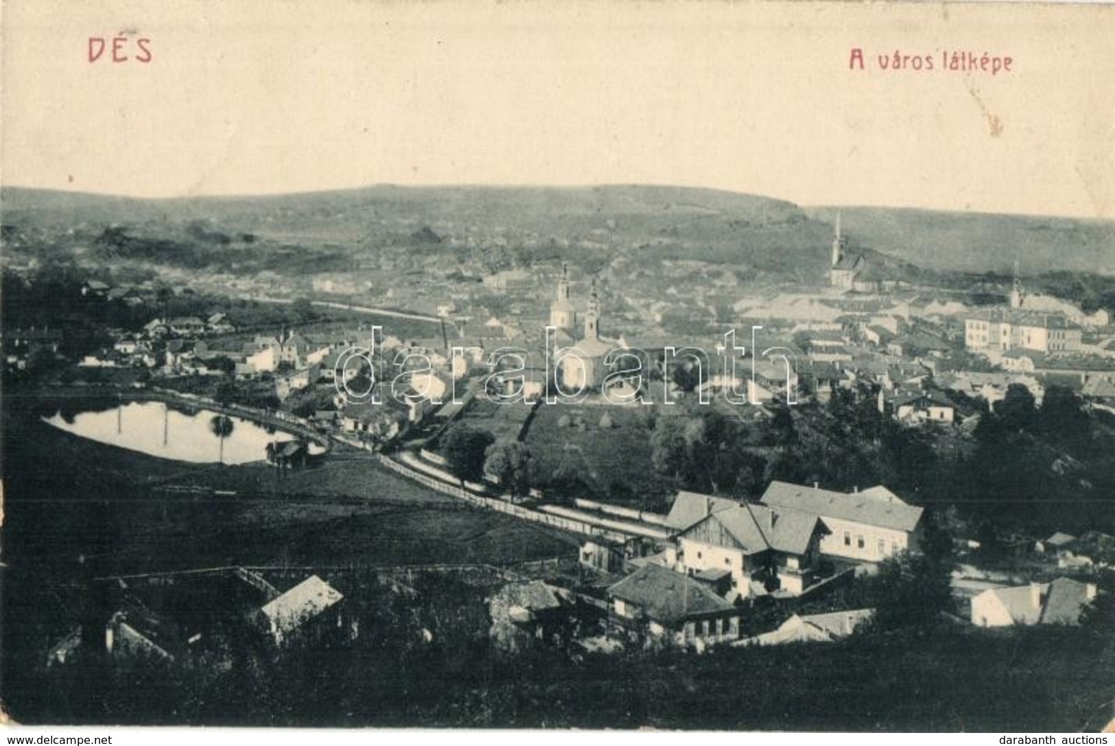 T2/T3 1910 Dés, Dej; Látkép. W. L. 375. / General View (EK) - Sin Clasificación