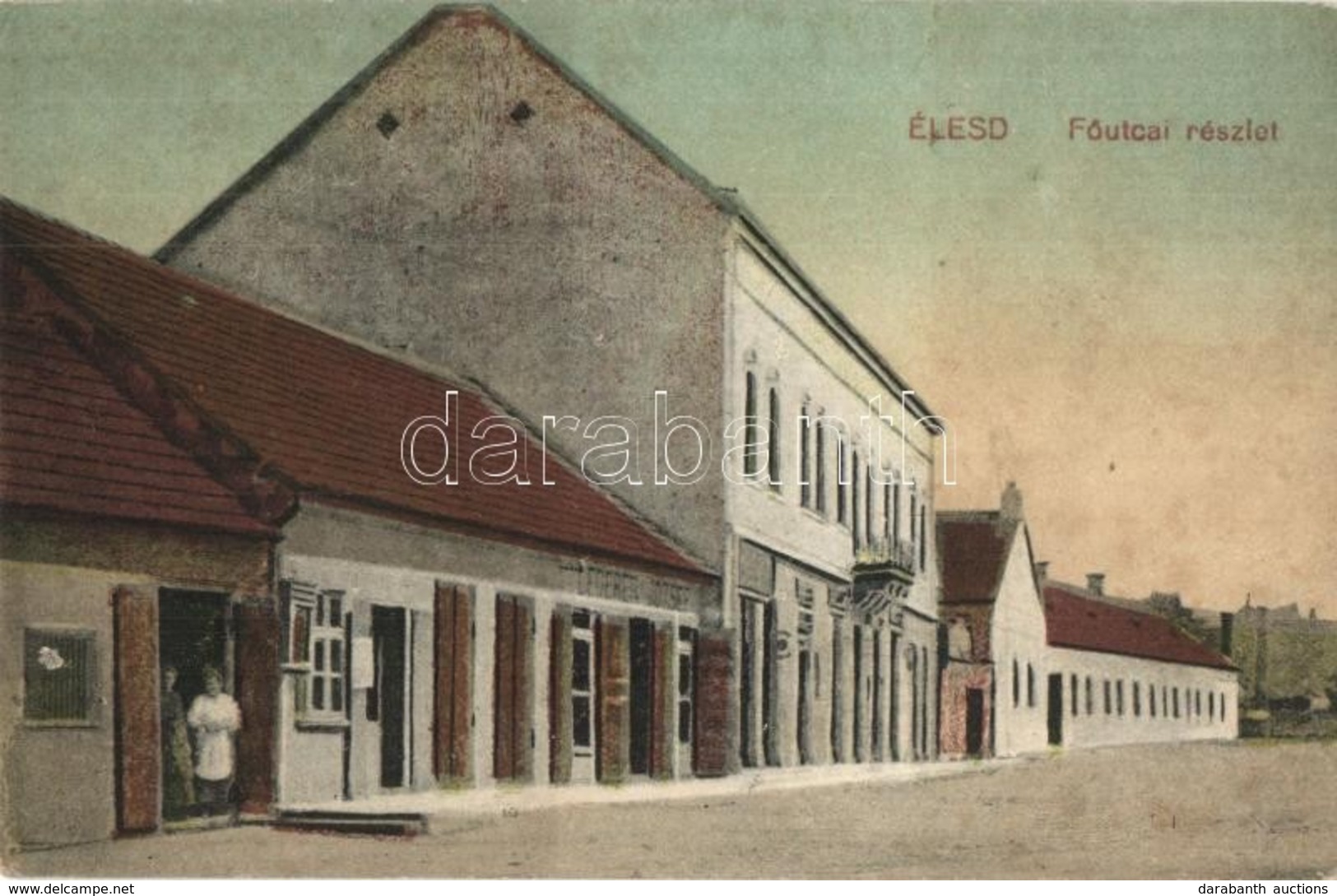 ** T2/T3 Élesd, Alesd; Fő Utca, Lederer József üzlete / Main Street, Shop (EK) - Non Classés