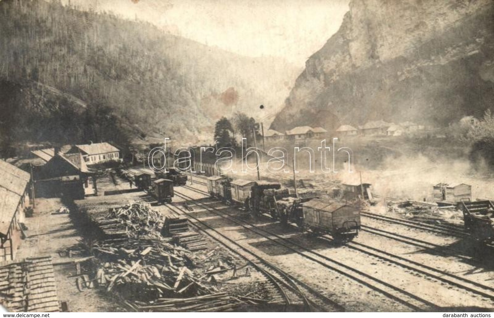 * T3 Gelence, Ghelinta; Fűrésztelep, Iparvasút / Sawmill, Industrial Railway. Photo (EM) - Non Classés