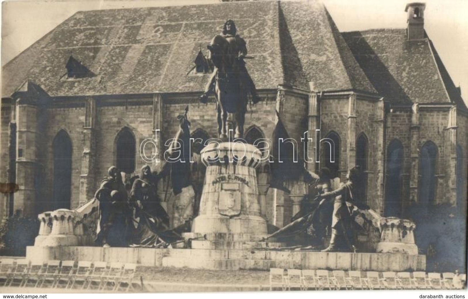 * T2/T3 Kolozsvár, Cluj;  Mátyás Király Szobor / Statuia Lui Mateiul Corvinul / Mathias Rex Statue, Matthias Corvinus (R - Non Classés