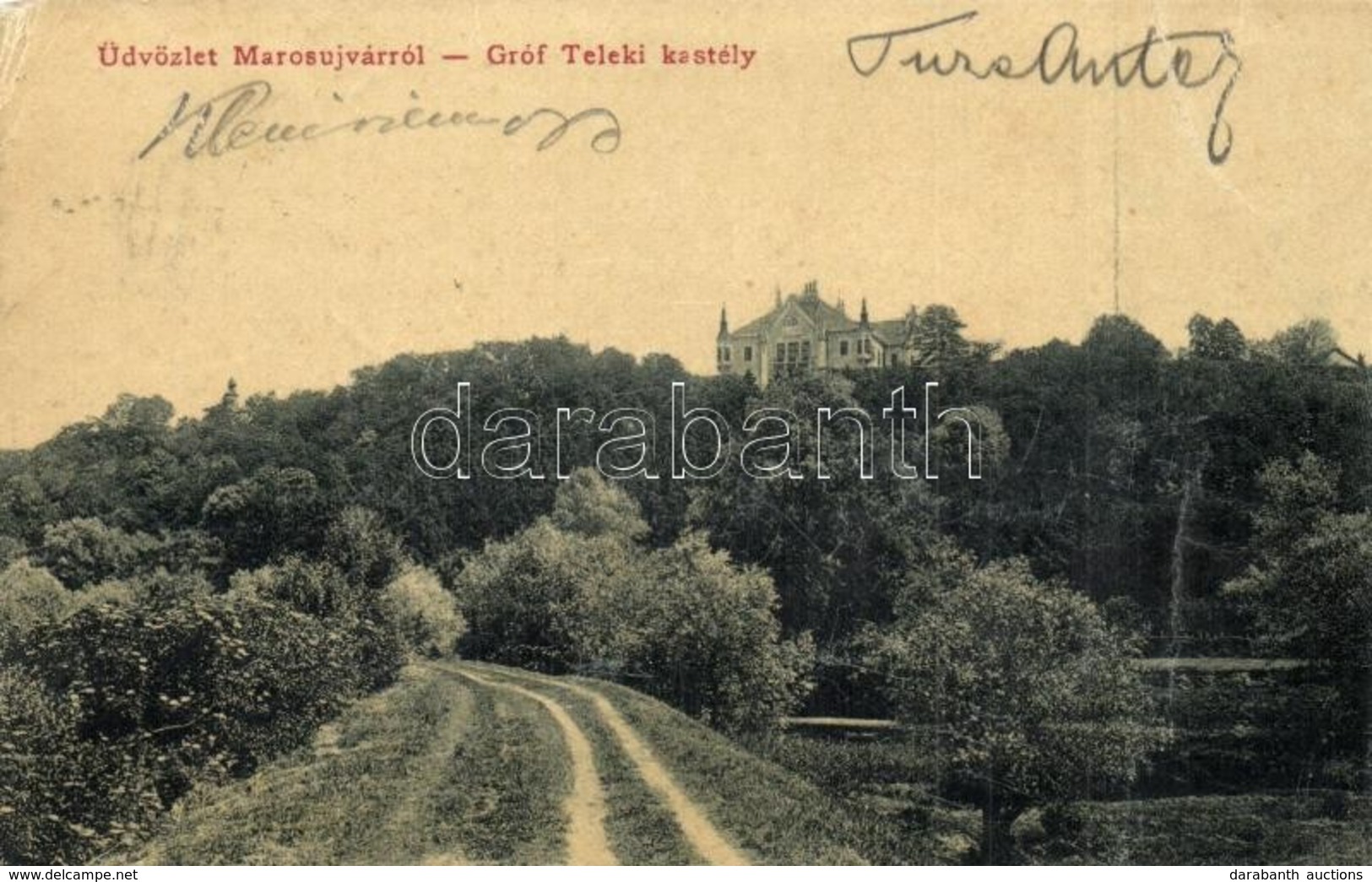 T4 Marosújvár, Ocna Mures; Gróf Teleki Kastély. W. L. 1608. / Castle (EM) - Sin Clasificación