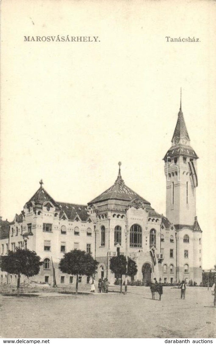 * T2 1910 Marosvásárhely, Targu Mures; Tanácsház (városháza). Kiadja Porjes S. / Town Hall - Sin Clasificación