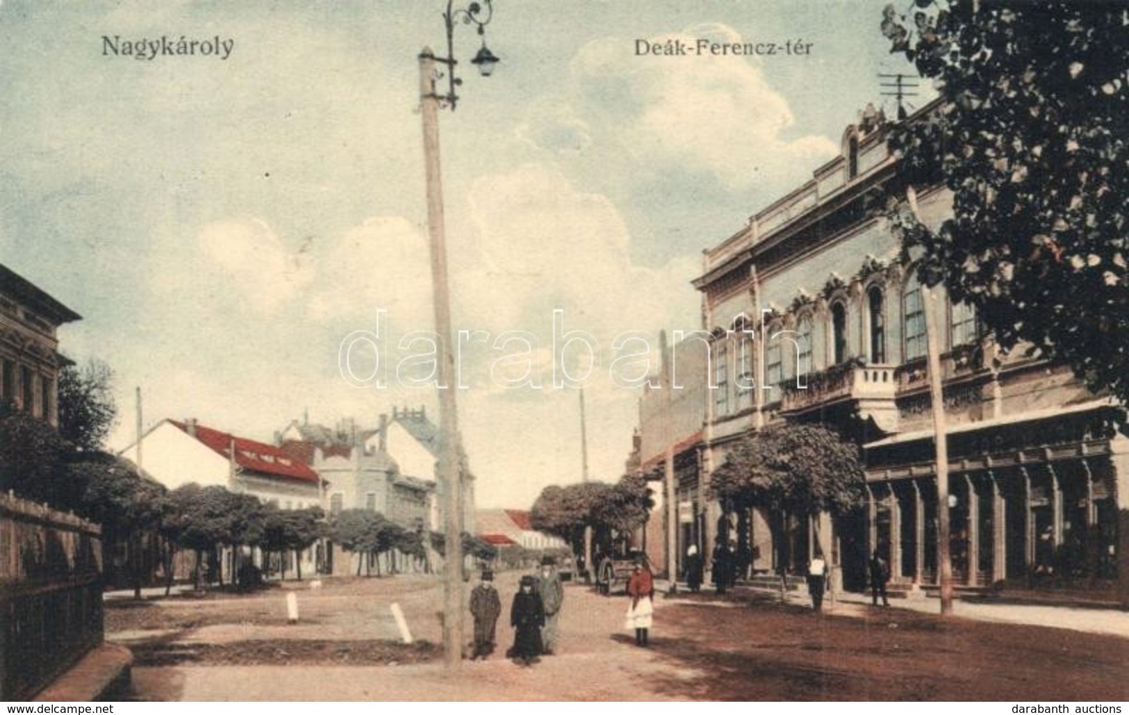 ** T1 Nagykároly, Carei; Deák Ferenc Tér. Eigner Simon Kiadása / Square - Sin Clasificación