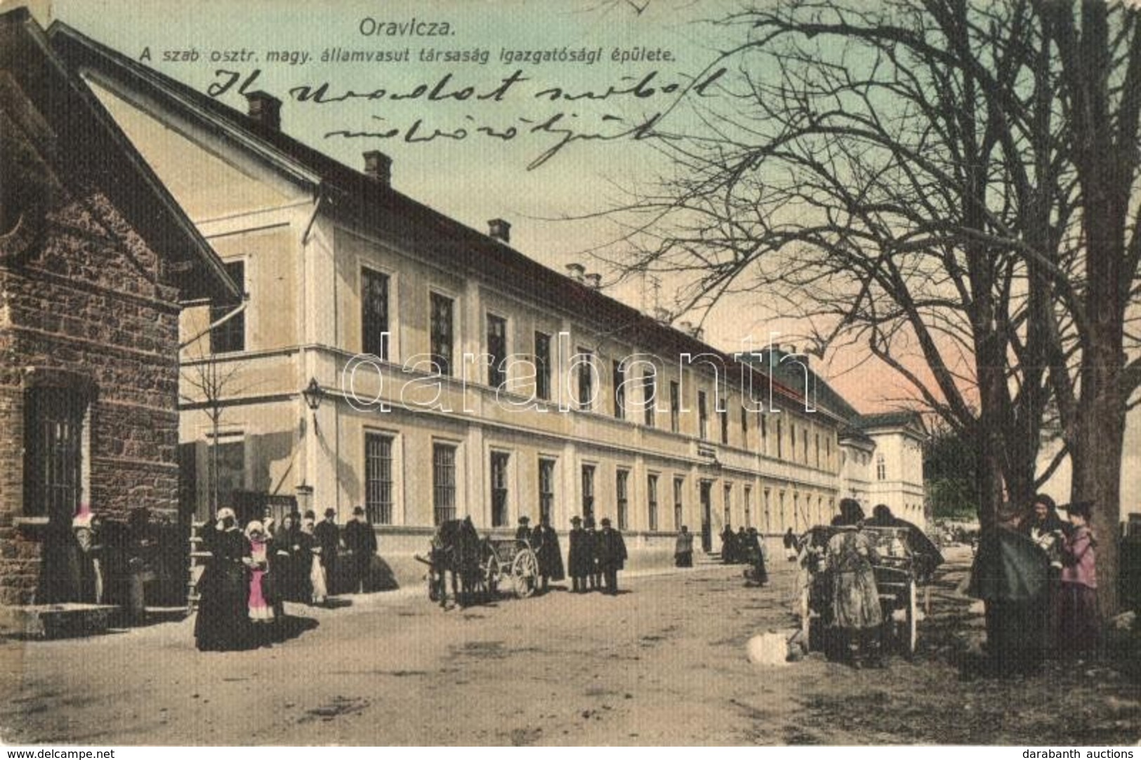 T2 1917 Oravica, Oravita; A Szabad Osztrák-magyar államvasút Társaság Igazgatósági épülete / Directorate Of The Imperial - Non Classés