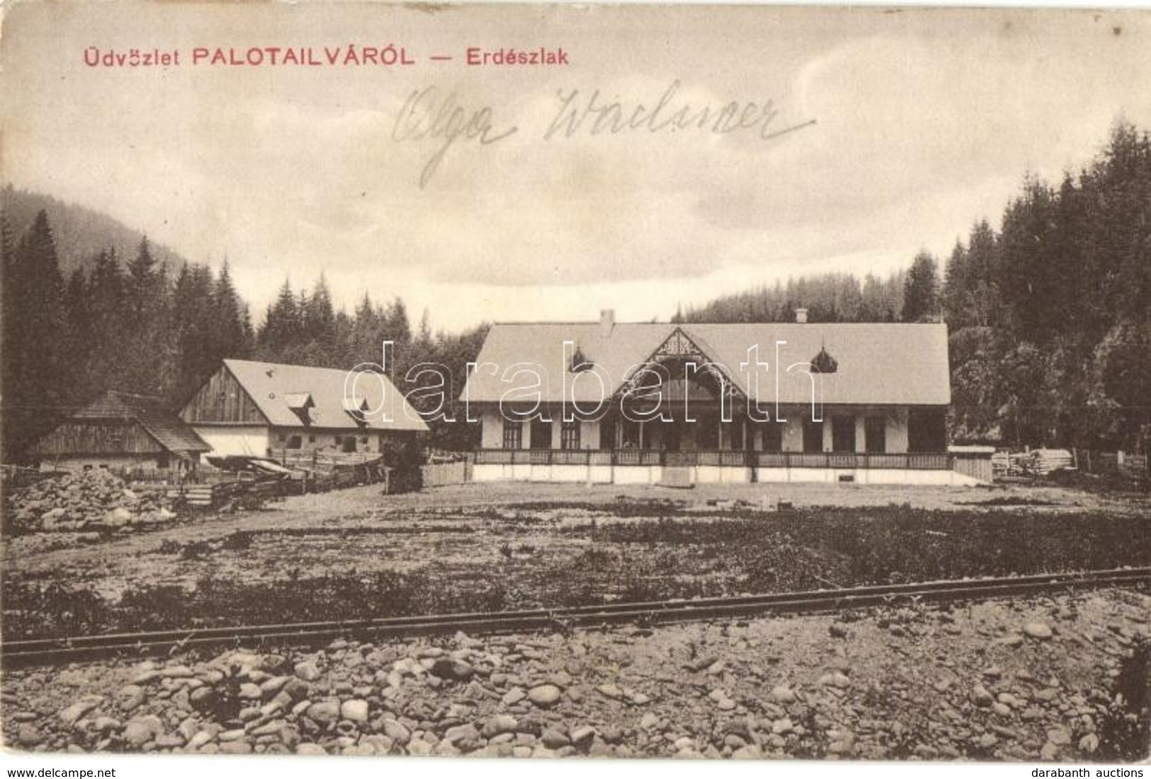 T2 Palotailva, Lunca Bradului; Erdészlak. Kieselstein Mendel Kiadása / Forestry House - Unclassified