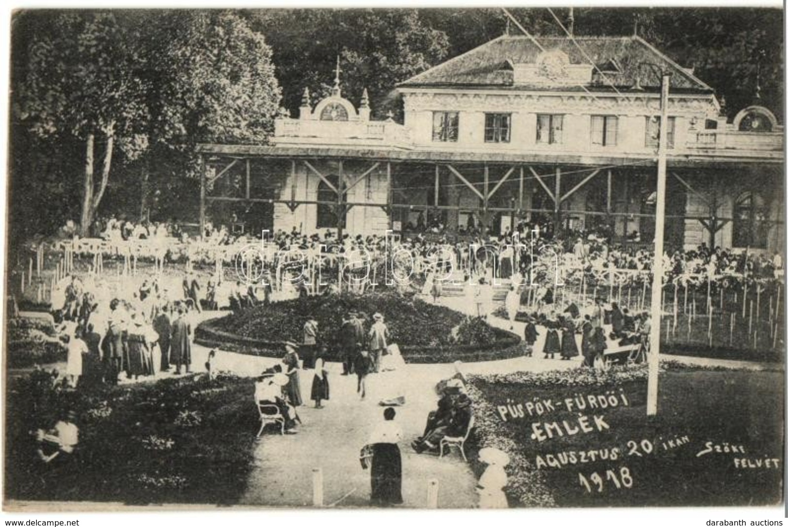 * T2/T3 Püspökfürdő, Baile 1 Mai; 1918-as Szent István Nap, Szőke Felvétele, Ruttner és Füzy Kiadása / Saint Stephen Nat - Unclassified