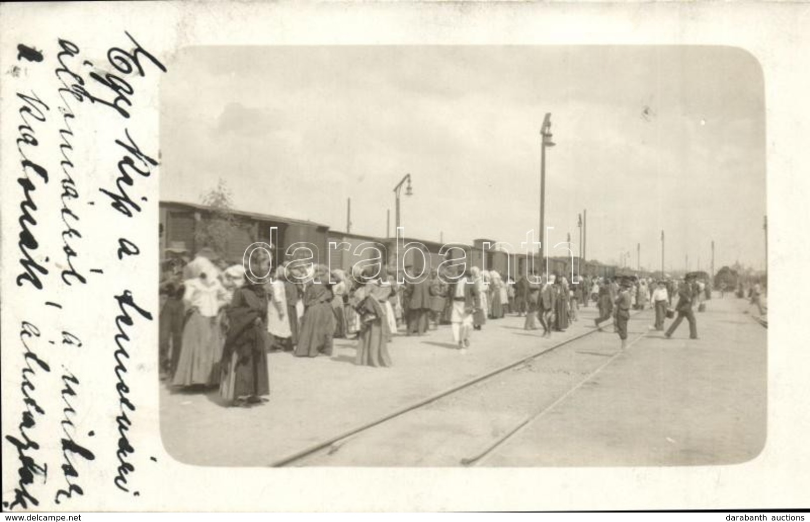 T2/T3 1914 Temesvár, Timisoara; Vasútállomás, Amikor A Katonák átutaztak, Vagonok / WWI Railway Station, Wagons, K.u.K.  - Non Classés