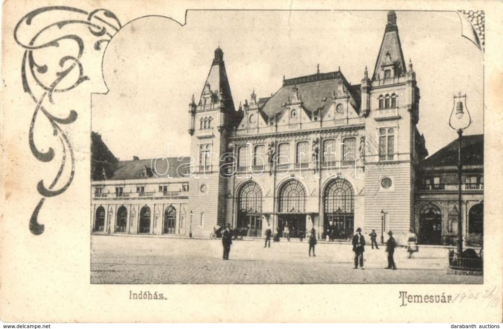 * T3/T4 Temesvár, Timisoara; Indóház, Vasútállomás. Divald Károly 765. / Railway Station. Art Nouveau (r) - Sin Clasificación