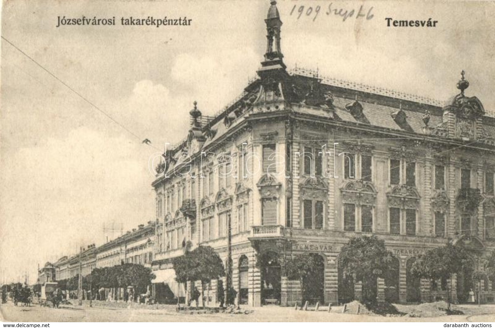 * T2/T3 1909 Temesvár, Timisoara; Józsefvárosi Takarékpénztár / Iosefin Savings Bank  (Rb) - Unclassified