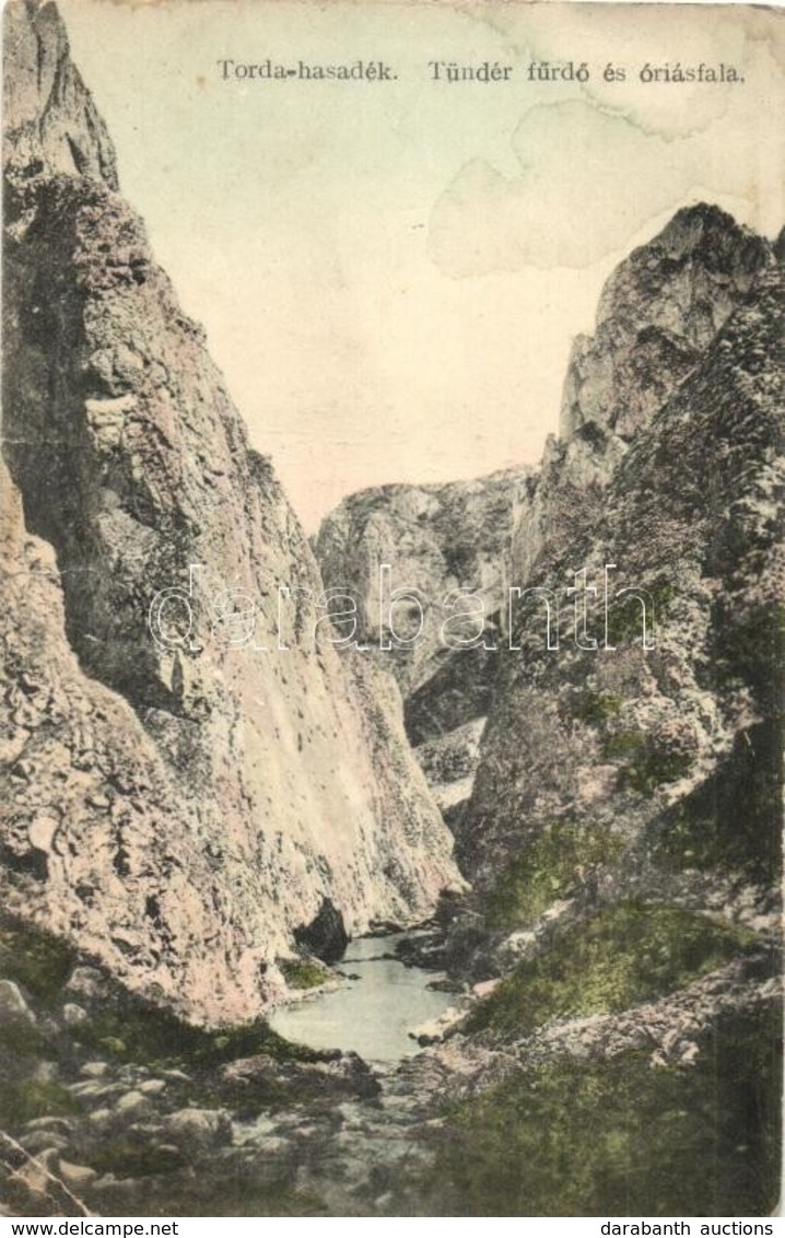 T3 1913 Tordai-hasadék, Cheile Turzii; Tündér Fürdő és óriás Fala / Turda Gorge (fa) - Unclassified