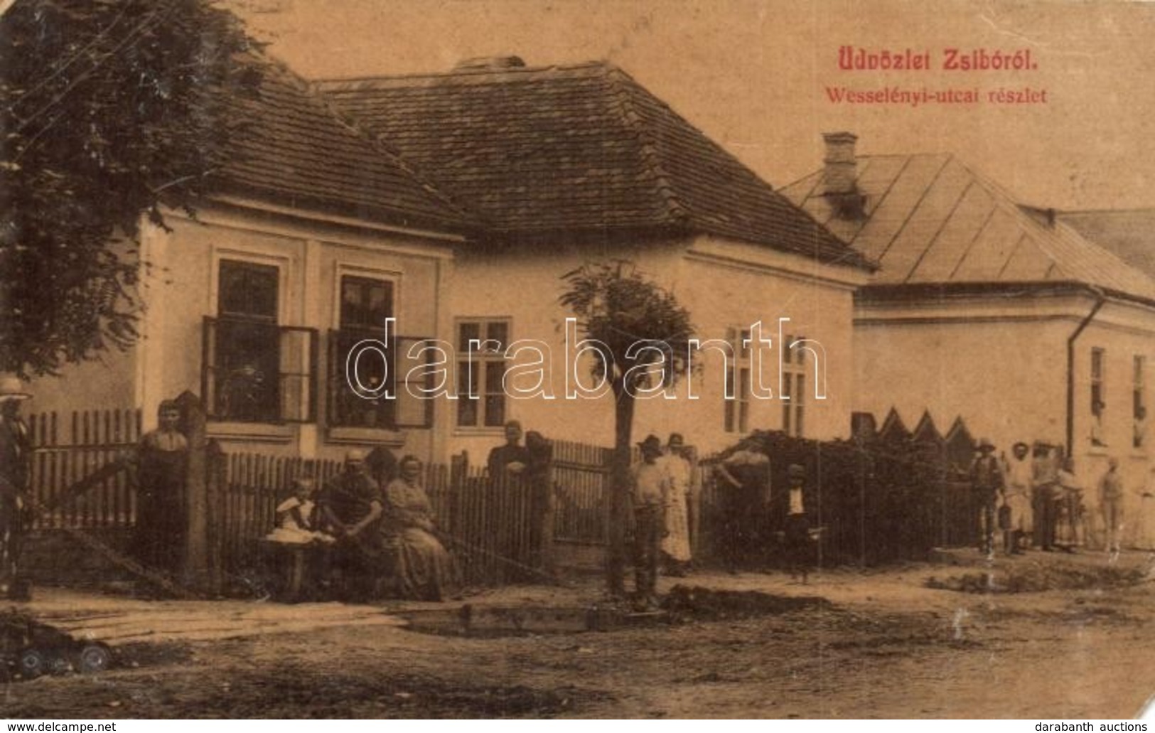 T3/T4 1911 Zsibó, Jibou; Wesselényi Utca. Zörgő György Kiadása 457. / Street View (EM) - Non Classés