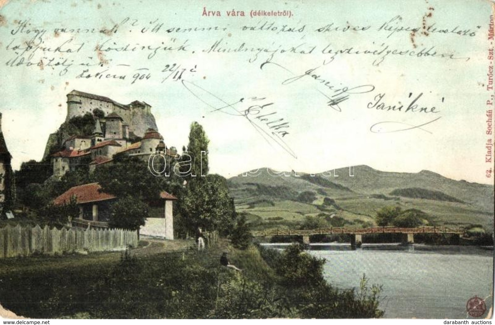 * T3 1904 Árvaváralja, Oravsky Zámok; Vár, Híd / Castle, Bridge  (Rb) - Sin Clasificación