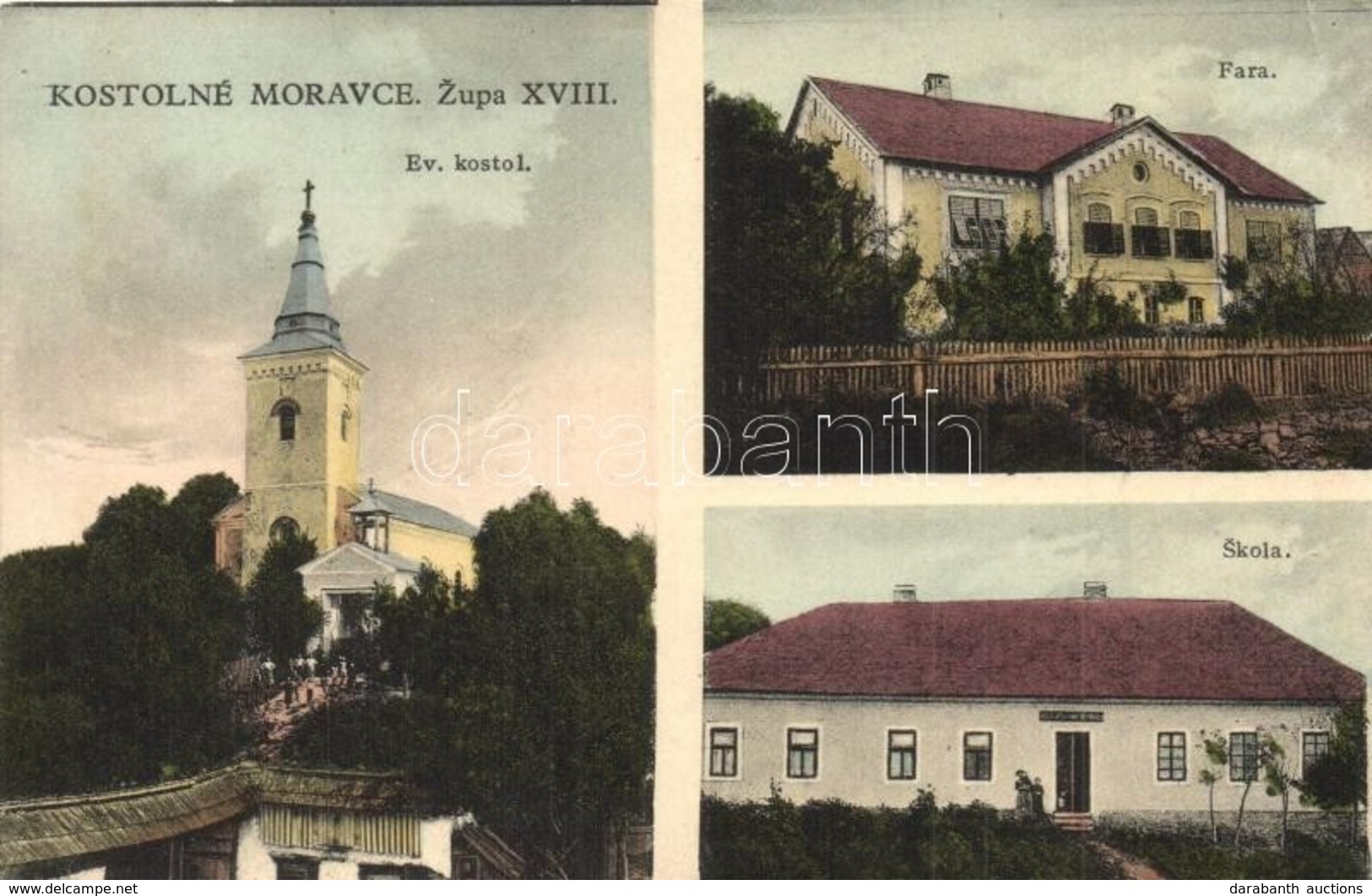 T2/T3 Egyházmarót, Kostolné Moravce (Hontmarót, Hontianske Moravce); A XVIII. Században, Iskola, Templom, Paplak / Zupa  - Sin Clasificación