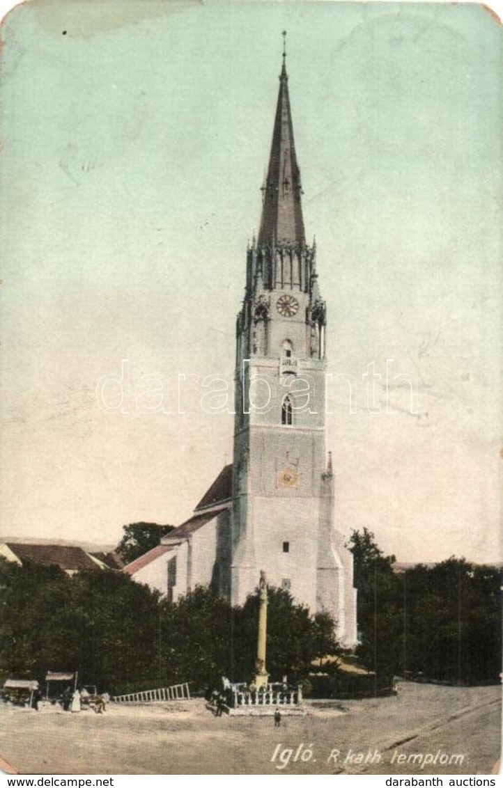 T4 Igló, Zipser Neudorf, Spisská Nová Ves; Római Katolikus Templom. Kiadja Ferencz D.  / Catholic Church (EM) - Unclassified