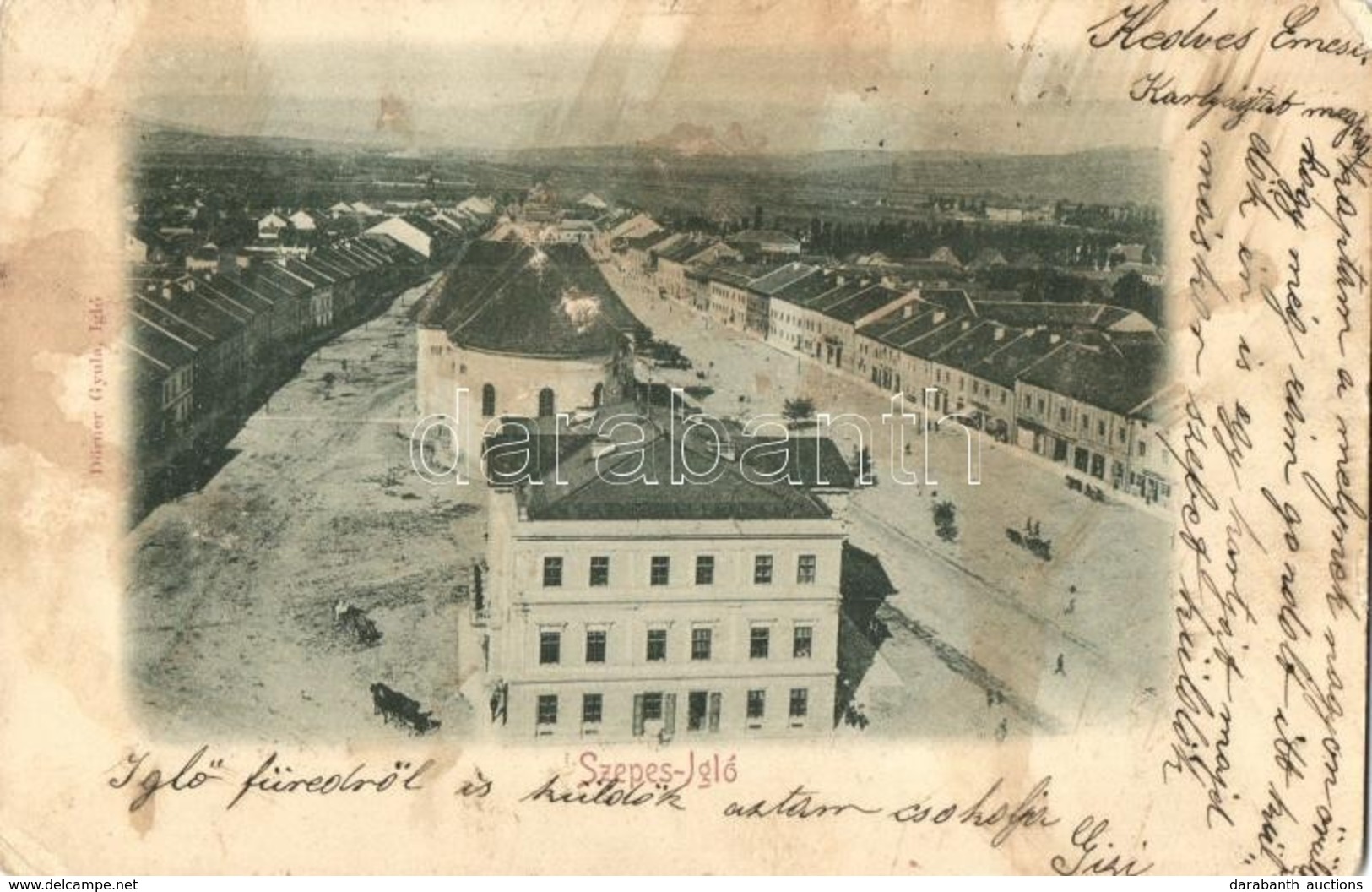 * T3 1899 Igló, Zipser Neudorf, Spisská Nová Ves; Fő Utca / Main Street  (Rb) - Non Classés