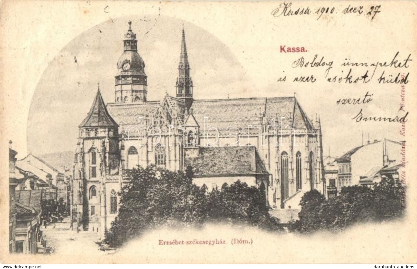 * T3 1900 Kassa, Kosice; Erzsébet Székesegyház, Dóm / Cathedral  (Rb) - Unclassified