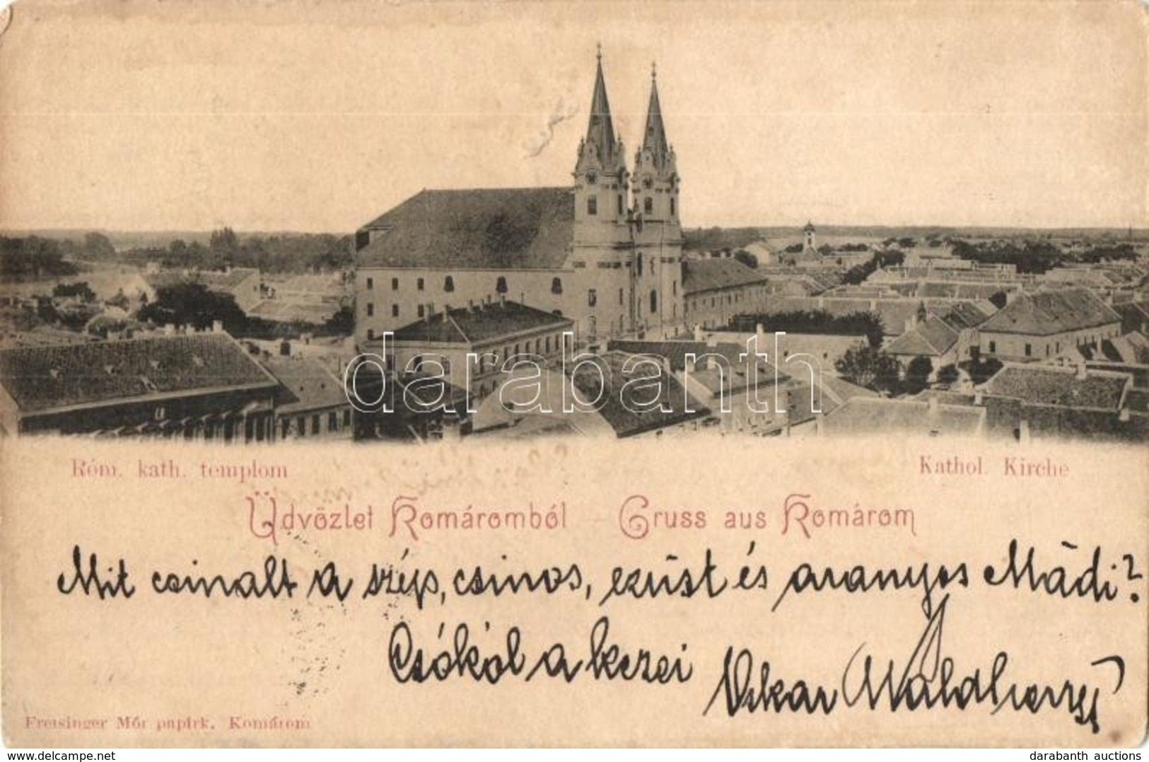 T2/T3 1899 Komárom, Komárnó; Római Katolikus Templom / Church - Non Classés