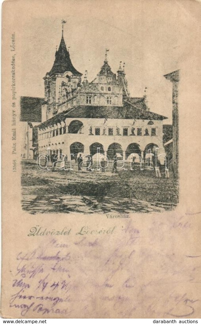 T2/T3 1901 Lőcse, Levoca; Városház / Town Hall (EK) - Unclassified