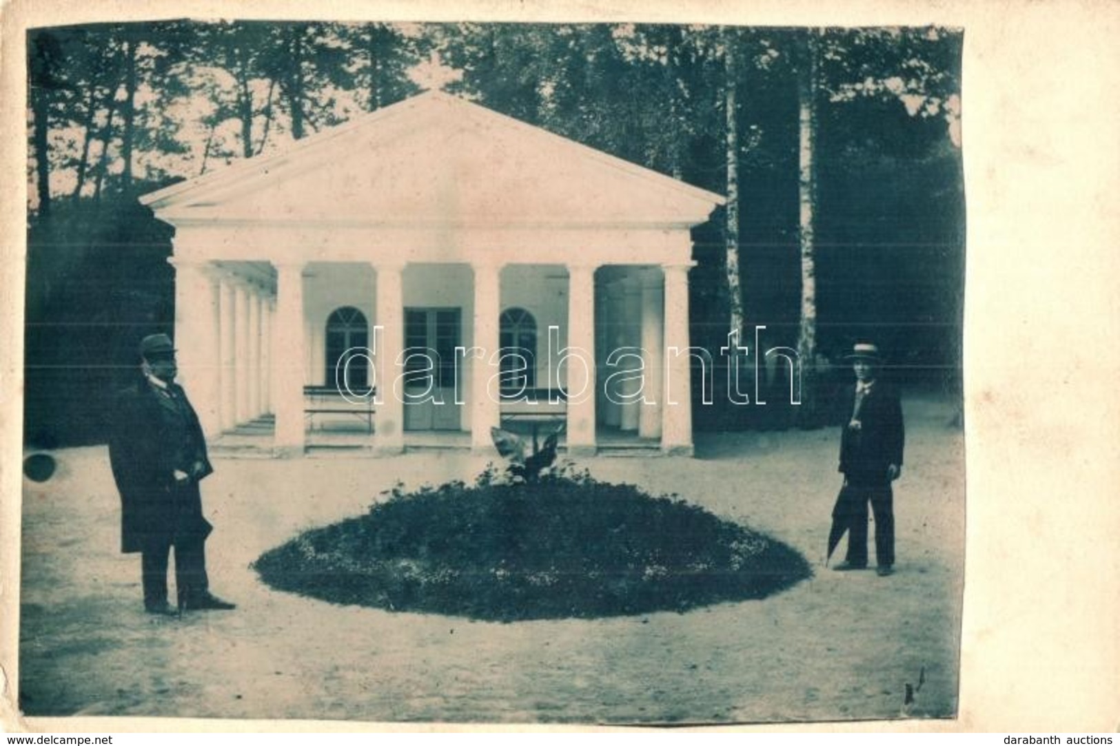 * T2/T3 ~1900 Szliács, Sliac; Kápolna / Chapel. Photo Glued On Postcard  (EK) - Sin Clasificación