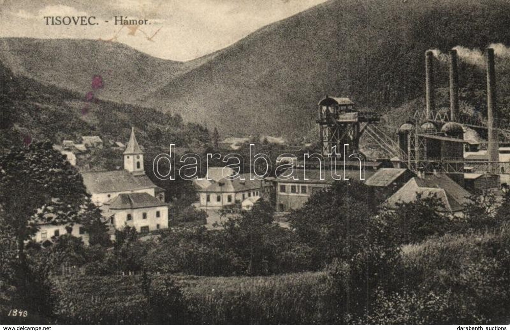 ** T2/T3 Tiszolc, Tiszolchámor, Hámor, Tisovec; Vasgyár. Fr. Hortensky Kiadása / Iron Works, Factory (EK) - Sin Clasificación