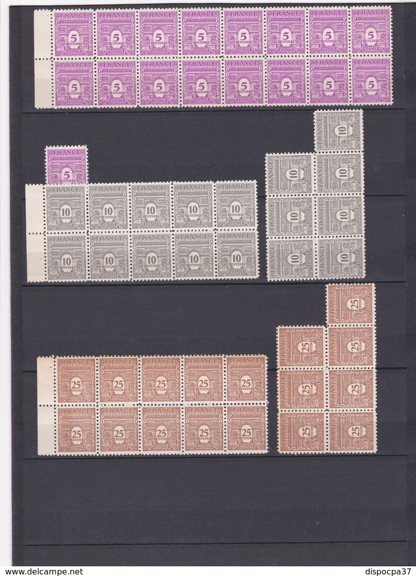 FRANCE Y/T  N°620-621-622-623-624-625-626-627-628  -  ARC DE TRIOMPHE DE L'ETOILE Lithographié   - REF 24-24 - Unused Stamps