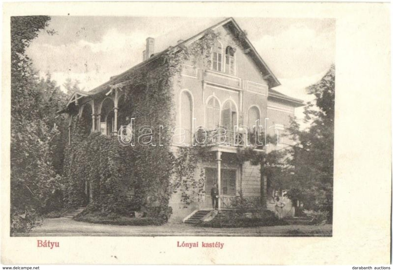 T3 1912 Bátyú, Batyovo; Lónyai Kastély. Kiadja Markus József / Castle (r) - Sin Clasificación