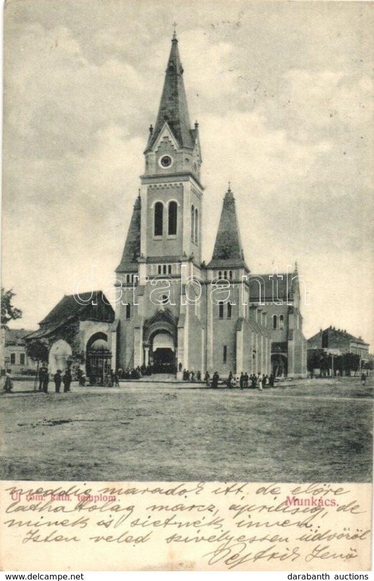 T2 1913 Munkács, Mukacheve, Mukacevo; Új Római Katolikus Templom / Church - Unclassified